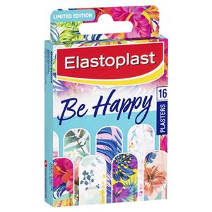 Elastoplast Prints Be Happy Strips 16 Pack