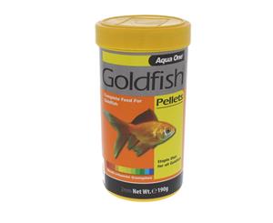 Goldfish Pellet Fish Food 2mm 190g 26032 Fish Tank Aquarium Aqua One