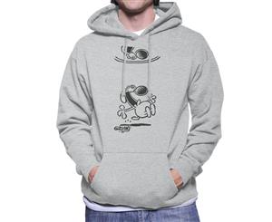 Grimmy Scared Of Reflection Men's Hooded Sweatshirt - Heather Grey