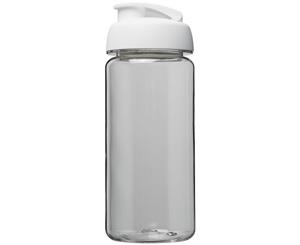 H2o Octave Tritan 600Ml Flip Lid Sport Bottle (Transparent/White) - PF2857