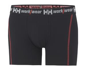 Helly Hansen Mens Chelsea Soft Comfortable Cotton 2 Pack Boxer Shorts - Black