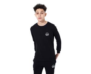 Hype Black Crest Kids Kids Unisex Crewneck - Black