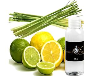 Lemongrass & Persian Limes Reed Diffuser Fragrance Oil Refill 50ml FREE BONUS Reeds