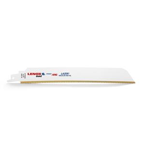 Lenox 228 x 25 x 0.9mm Gold Lazor Powerarc Reciprocating Saw Blade - 2 Pack