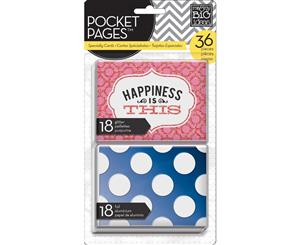 Me & My Big Ideas Pocket Pages Specialty Cards 3&quotX4" 36/Pkg-Happiness Is This