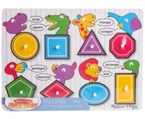 Melissa & Doug Shapes Peg Puzzle