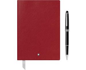 Montblanc Set Meisterstueck Classique Rollerball & Notebook #146 Red 118910