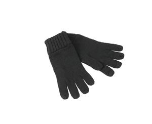 Myrtle Beach Adults Unisex Basic Melange Gloves (Black) - FU294