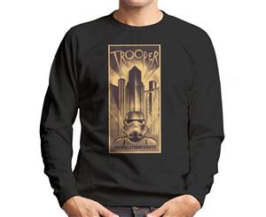 Original Stormtrooper Trooper Future Dystopia Parody Men's Sweatshirt - Black