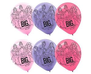 Princess Dream Big Latex Balloons 6pk