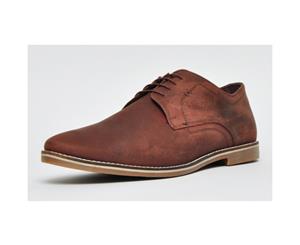 Red Tape Campton Leather Mens Cushioned Lace Up Outdoors Shoes - Brown/Ox Blood