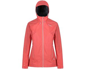 Regatta Womens/Ladies Montegra Waterproof Durable Hooded Jacket Coat - Neon Peach