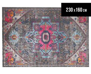 Rug Culture 230x160cm Power Loomed Distressed Modern Rug - Grey