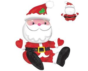 Shape Sitting Santa Foil Balloon