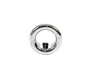 Small Chromed Rosette Rose Collar for Bathroom Sink Basin Overflow 25mm Diameter