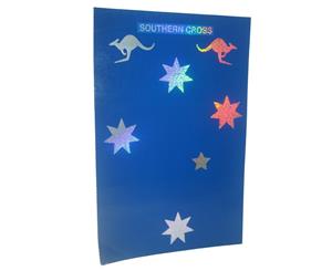 Southern Cross Laser Car / Window Sticker A4 Metallic