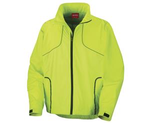 Spiro Mens Sports Crosslite Trail & Track Jacket (Waterproof Windproof & Breathable) (Neon Lime) - RW1479