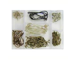 Surecatch 140 Piece Assorted Fishing Hook Pack in Tackle Box