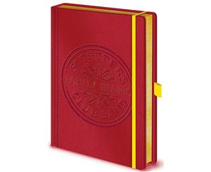 The Beatles Notebook Sgt Peppers Lonely Hearts Logo Official Premium A5 - Red