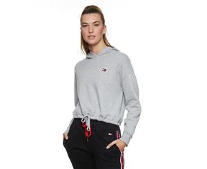 Tommy Hilfiger Sport Women's Drop Shoulder Hooded Sweatshirt - Pearl Grey Heather