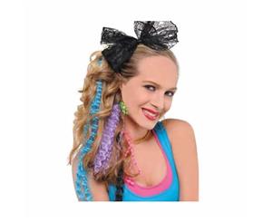 Totally 80's Neon Hair Extensions Pack of 5