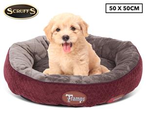 Tramps 50cm Thermal Ring Pet Bed - Burgundy