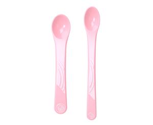 Twistshake 2x Feeding Spoon Set 4+m Pastel Pink