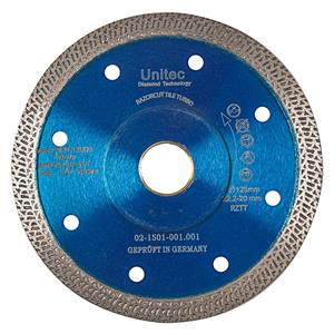 Unitec 125mm Turbo Diamond Blade for Ceramic Cutting - RAZORCUT-TILE