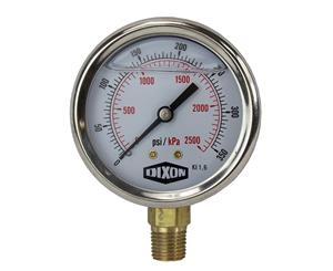 Water and Air Pressure Gauge New 1/4" Brass BSPT Thread 0 - 350psi/2500kpa