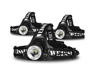 Weisshorn Rechargeable Headlamp 3X21000LM LED Head Torch light Lamp XML T6 Camp