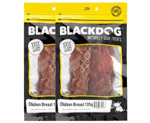 2 x Blackdog Chicken Breast Fillet Treats 120g