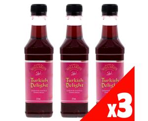 3 Pack Samuel Willards Pre-Mix Turkish Delight Liqueur 375ml Home Brew