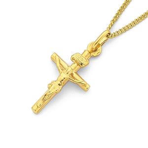 9ct Gold Crucifix Cross Pendant