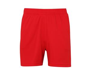 Awdis Just Cool Childrens/Kids Sports Shorts (Fire Red) - RW5540