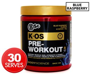 BSc K-OS Pre-Workout Blue Raspberry 180g
