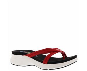 BUSSOLA Womens Josie Fabric Open Toe Casual