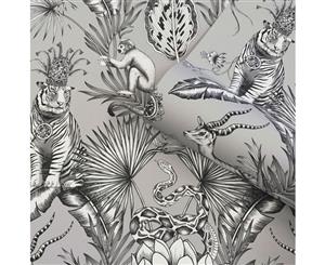 Belgravia Menagerie Animal Luxe Silver Wallpaper (2005)