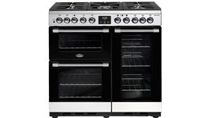 Belling 900mm CookCentre Deluxe Dual Fuel Range Cooker - Stainless Steel