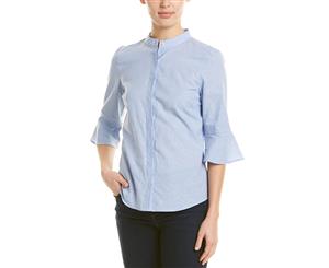 Brooks Brothers Linen-Blend Blouse