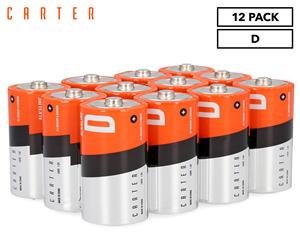 Carter Alkaline D-Size Batteries 12-Pack