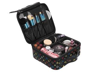 CoolBELL Women's Travel Cosmetic Bag-Black star