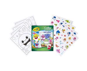 Crayola Colour N Sticker Pages - Baby Shark