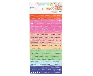 Dear Lizzy - She's Magic Cardstock Stickers - Confetti with Iridescent Foil Accents