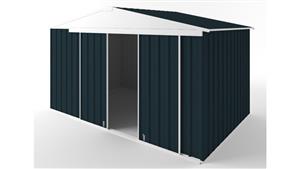 EasyShed D3823 Gable Slider Roof Garden Shed - Mountain Blue