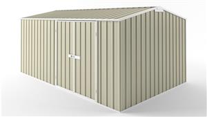 EasyShed D4530 Tall Truss Roof Garden Shed - Smooth Cream