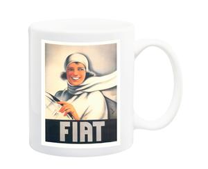 Fiat Art Deco 1923 Car Advert Poster Mug - 11 Fluid Oz