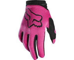 Fox Dirt Paw Womens Prix Full Finger MTB Gloves Pink 2020