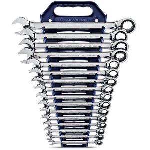 GEARWRENCH 16 Pc. 12 Point Ratcheting Combination Metric Wrench Set 9416