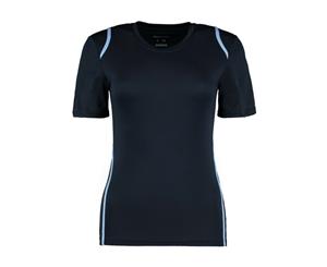 Gamegear Ladies Cooltex Short Sleeved T-Shirt / Ladies Sportswear (Navy/Light Blue) - BC428