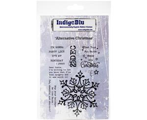 Indigoblu Cling Mounted Stamp 5&quotX4"-Alternative Christmas